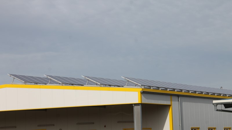 PV-Anlage Aufständerung Posthalle 55481 Kirchberg