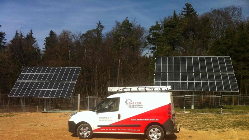 Solarpark Mörschbach Nachführsystem